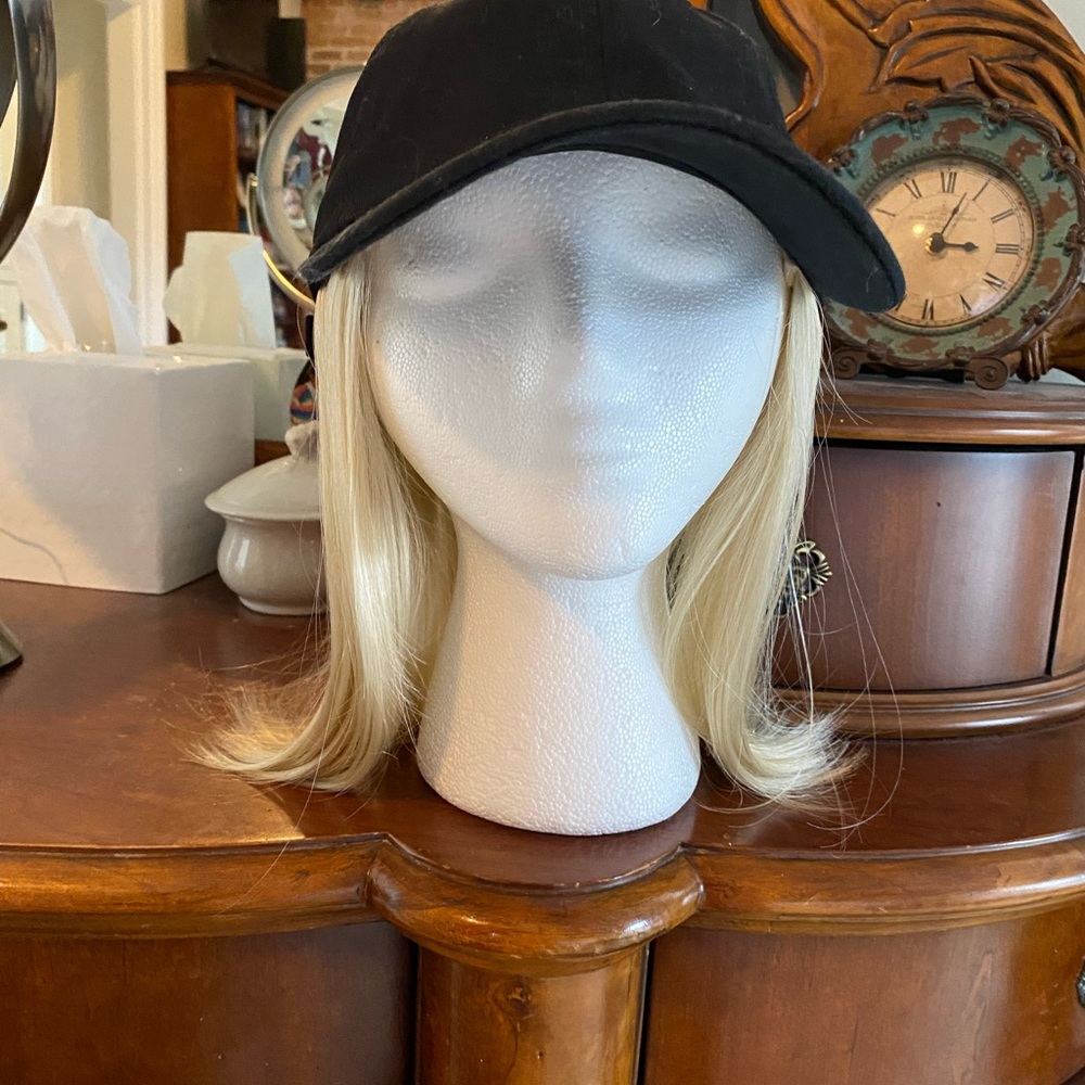 Cap with attached wig